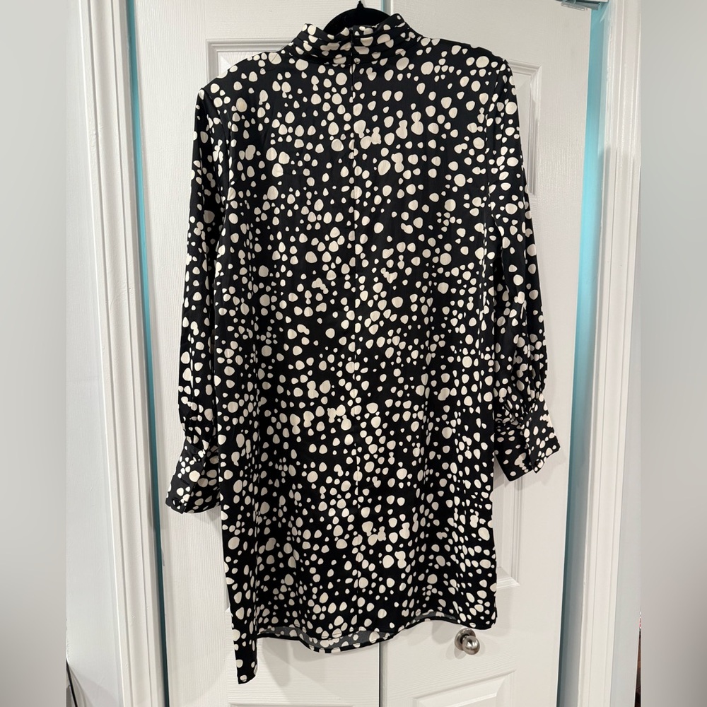 Eloquii Black and White Patterned Dress